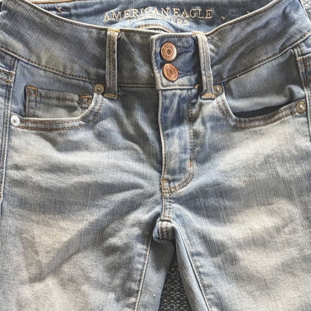 American eagle girls crop jeans